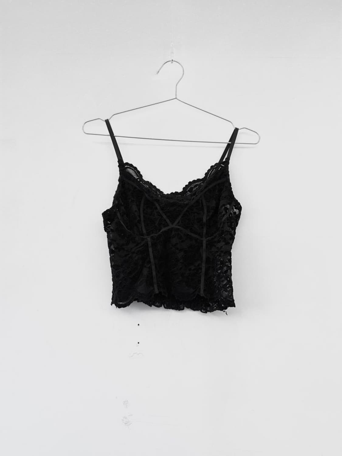 Lace camisole sleeveless / black 상품이미지1