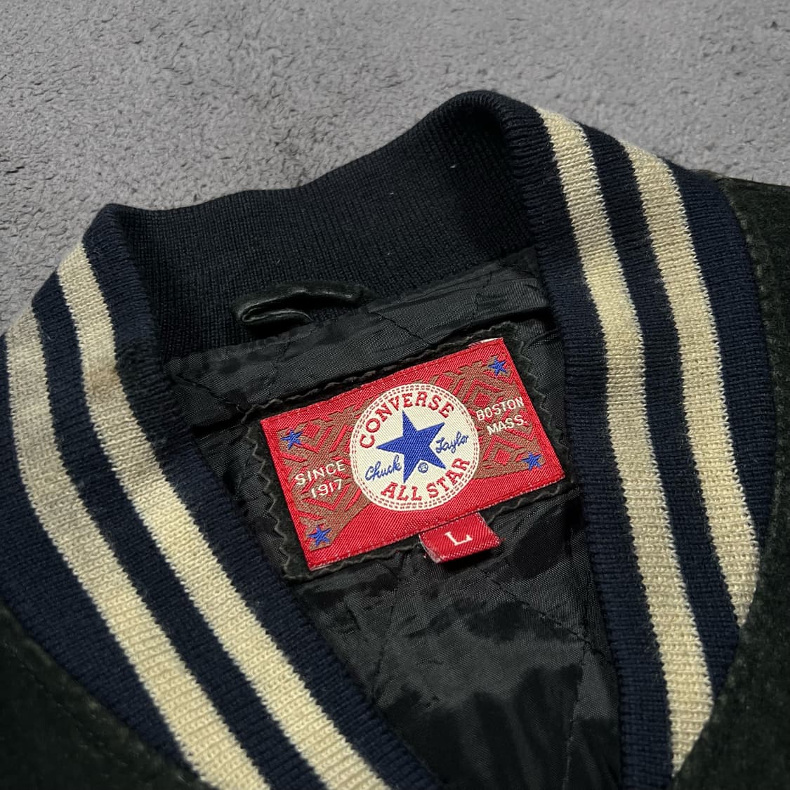 90's 컨버스 돈피 바시티 자켓 상품이미지4