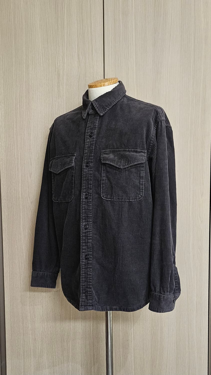 유니클로 차콜 코듀로이 겨울셔츠자켓 M 키작녀핏(소매길이 56cm로 수선 상품이미지3