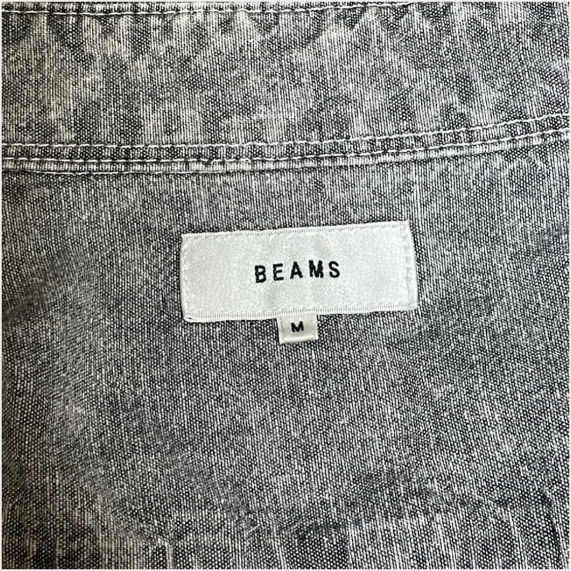 BEAMS Work Shirt  Gray Washed M 상품이미지3