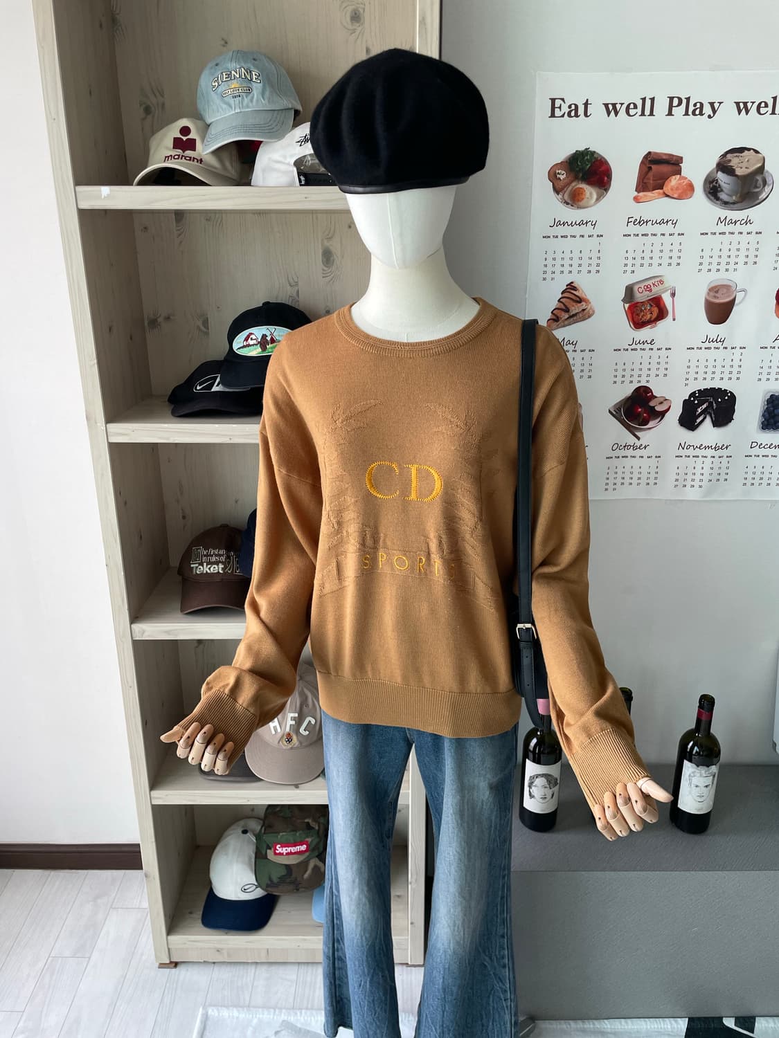 디올 빅로고 카멜 니트 상품이미지4