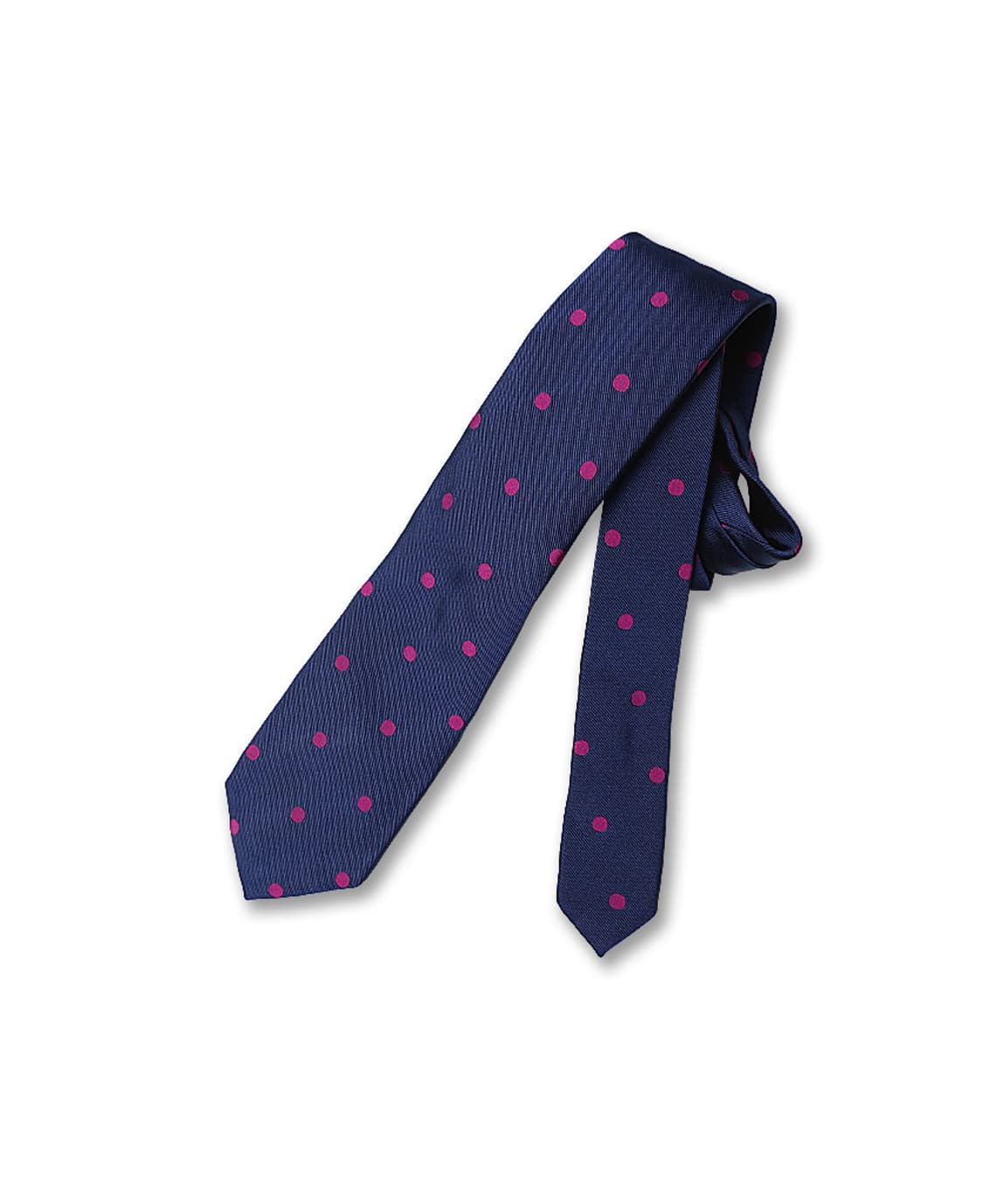 드레익스 [Drake's] 네이비 도트 패턴 핸드메이드 타이 상품이미지1