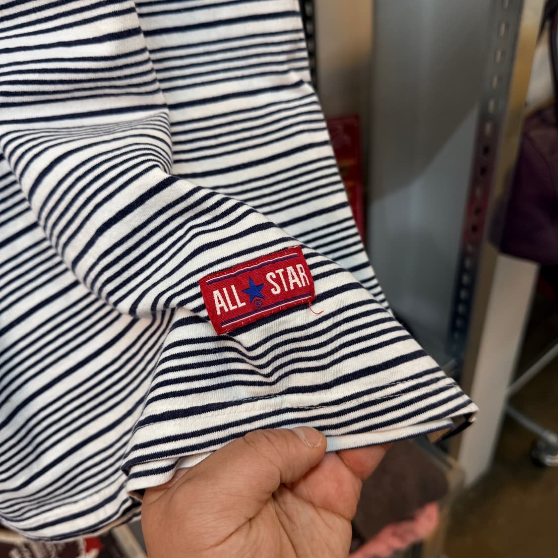 90S 컨버스 스트라이프 티셔츠 L MADE IN USA 상품이미지2