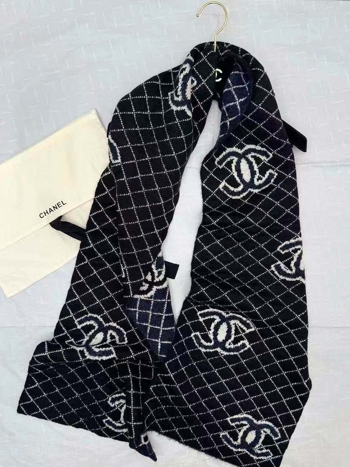 (새상품)샤넬리버시블양면머플러 상품이미지1