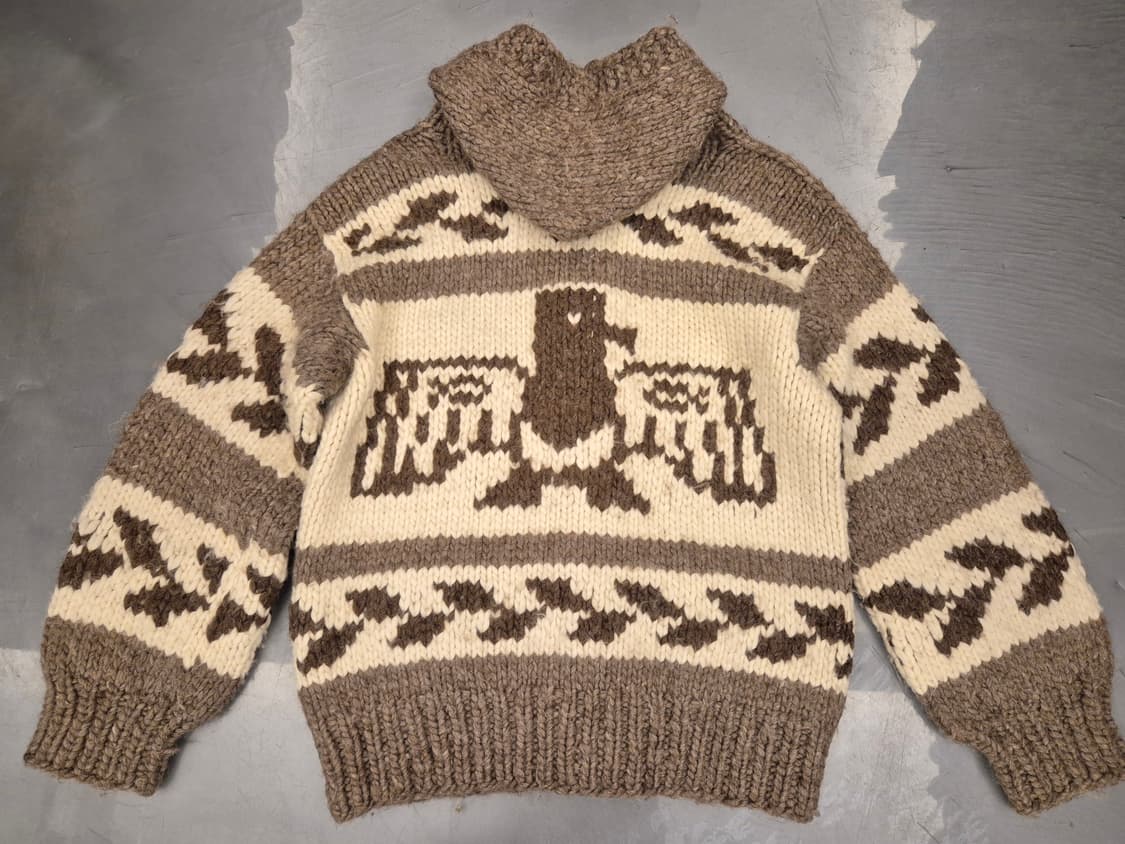 90s KANATA 헤비울 코위찬 후드  상품이미지2