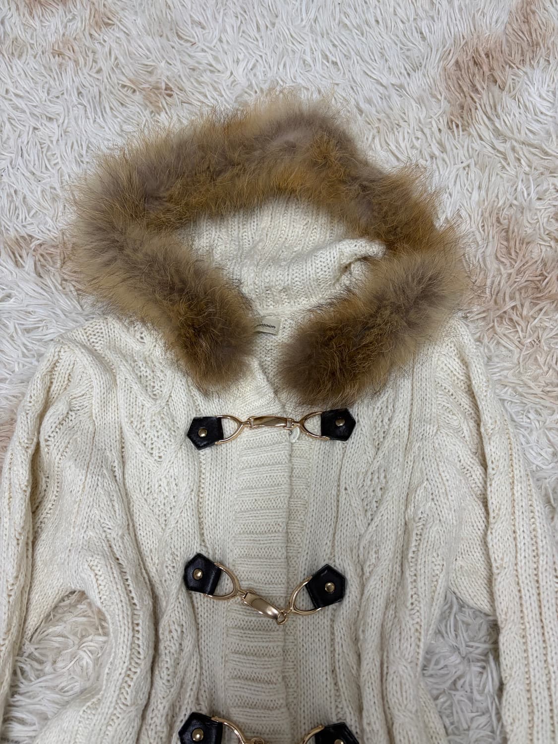 모리걸 니혼진 울프죠 니트 아우터 가디건 라떼갸루 00s 상품이미지7