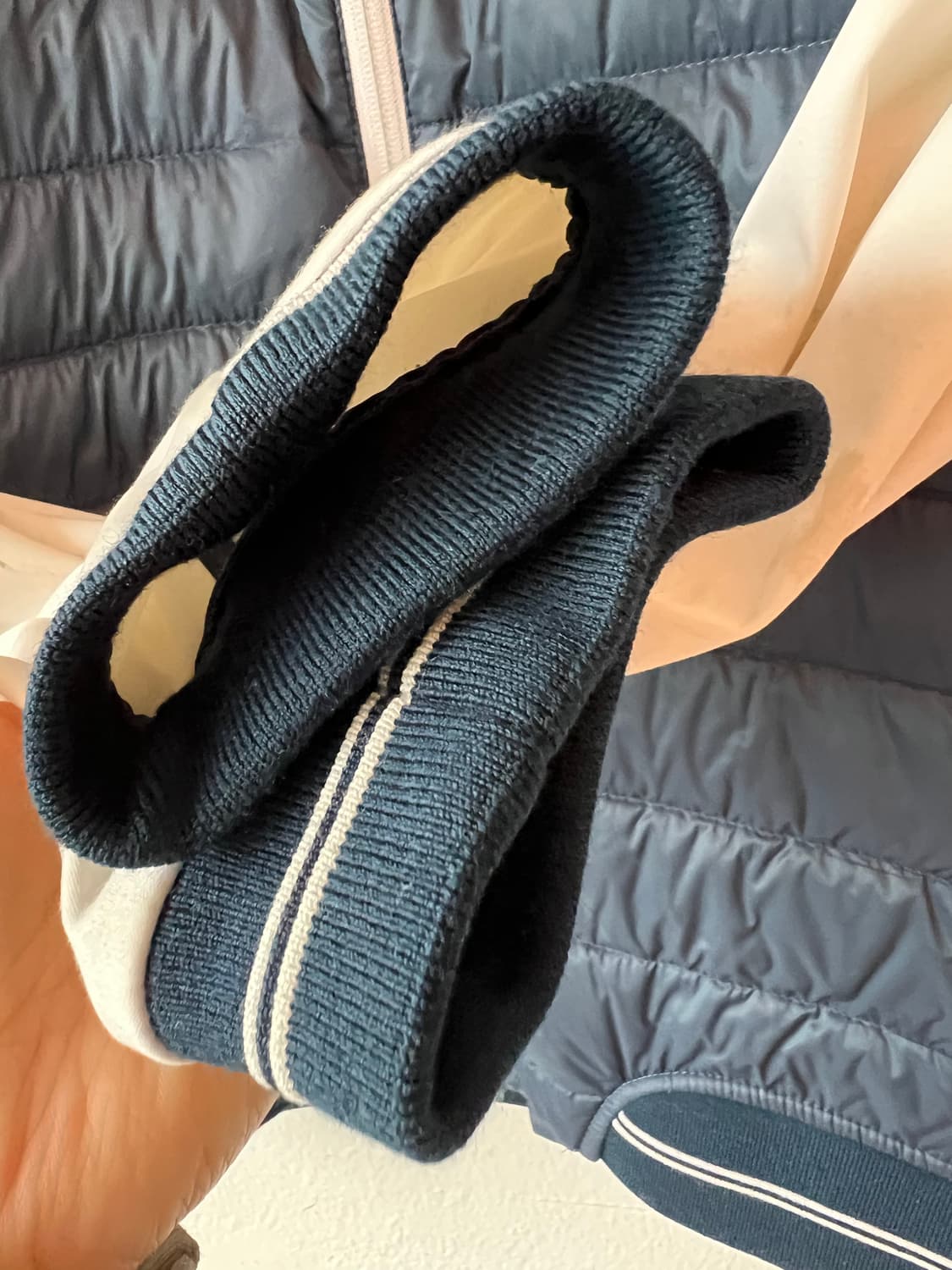 캘러웨이 남성 네이비 간절기 패딩배색자켓 골프점퍼 상품이미지4