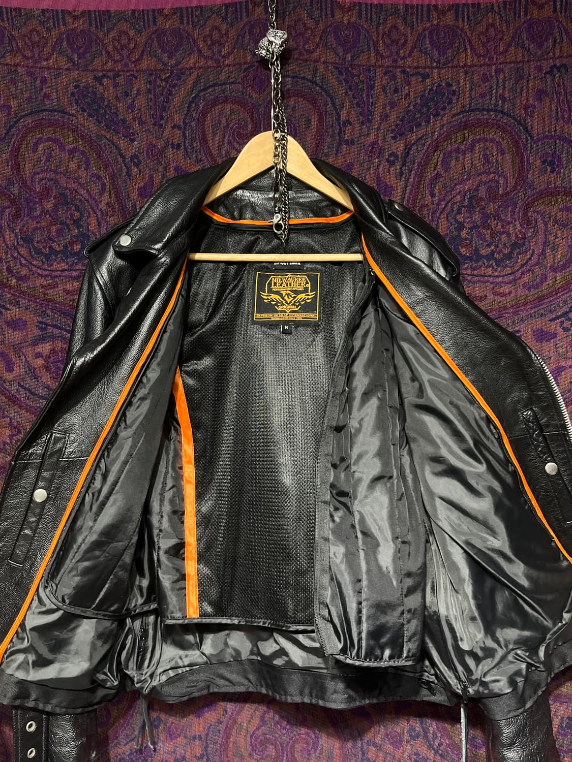 밀워키 레더 블랙 가죽 라이더 자켓 상품이미지6