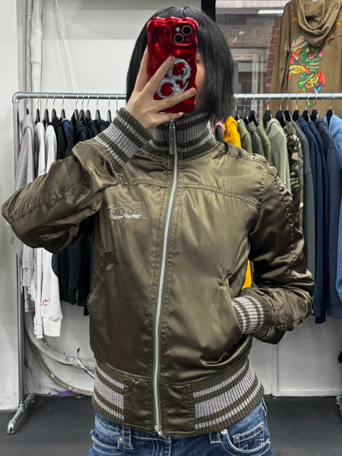 히스테릭 글래머 Rock 블루종 자켓 상품이미지5