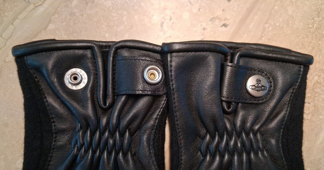 비비안 웨스트우드 아웃핑거 콤비 장갑 블랙 (새상품) 상품이미지9