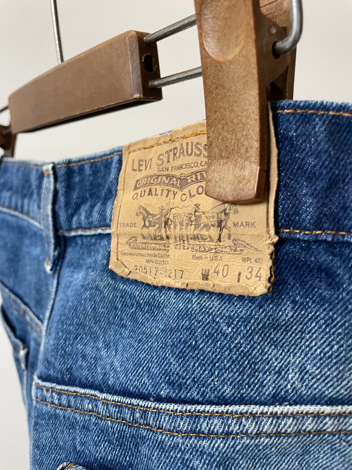 (40) 80s 빈티지 리바이스 517 오렌지탭 부츠컷 데님팬츠 상품이미지5
