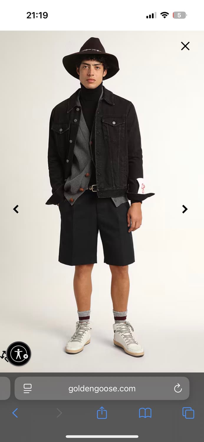 골든구스 블랙 데님 자켓 상품이미지2