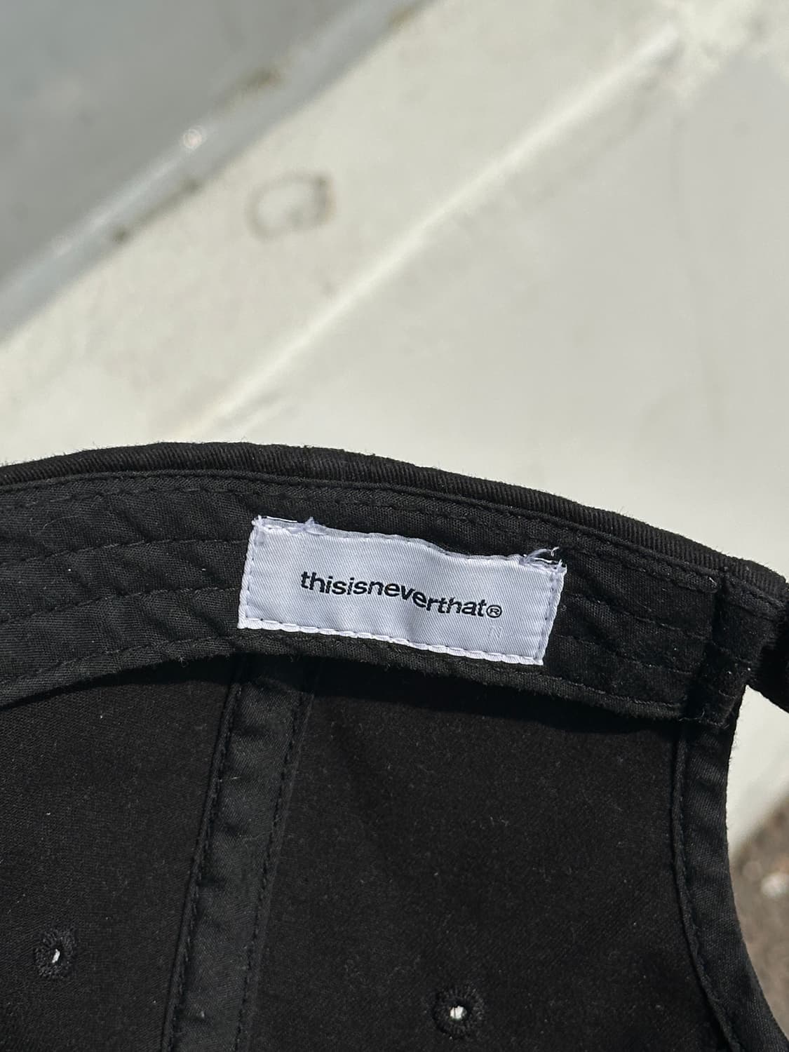 [F] 디이즈네버댓 로고 블랙 볼캡 모자 상품이미지6