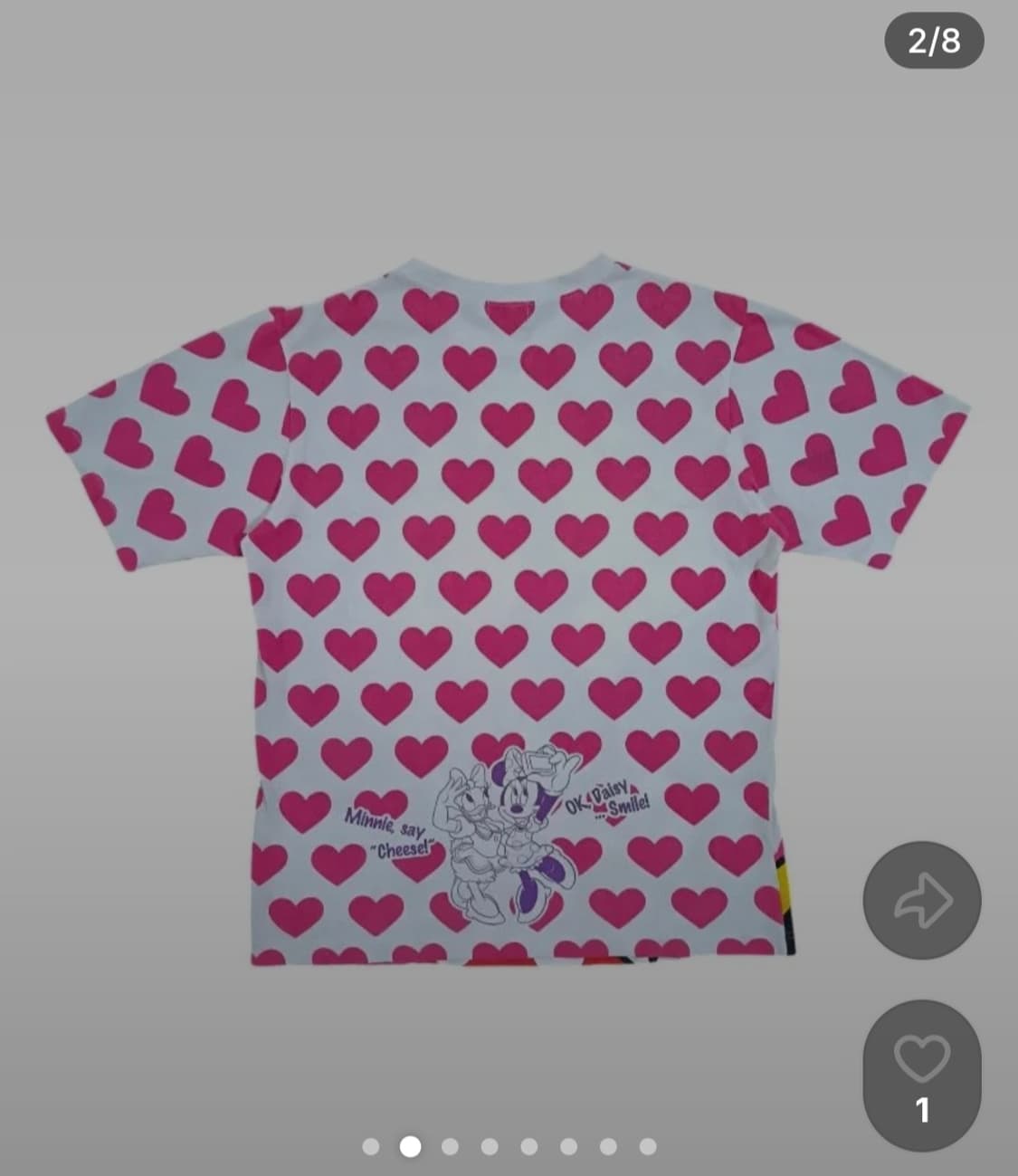Disney Mickey Mouse T-shirt Women's 사이즈M 상품이미지2