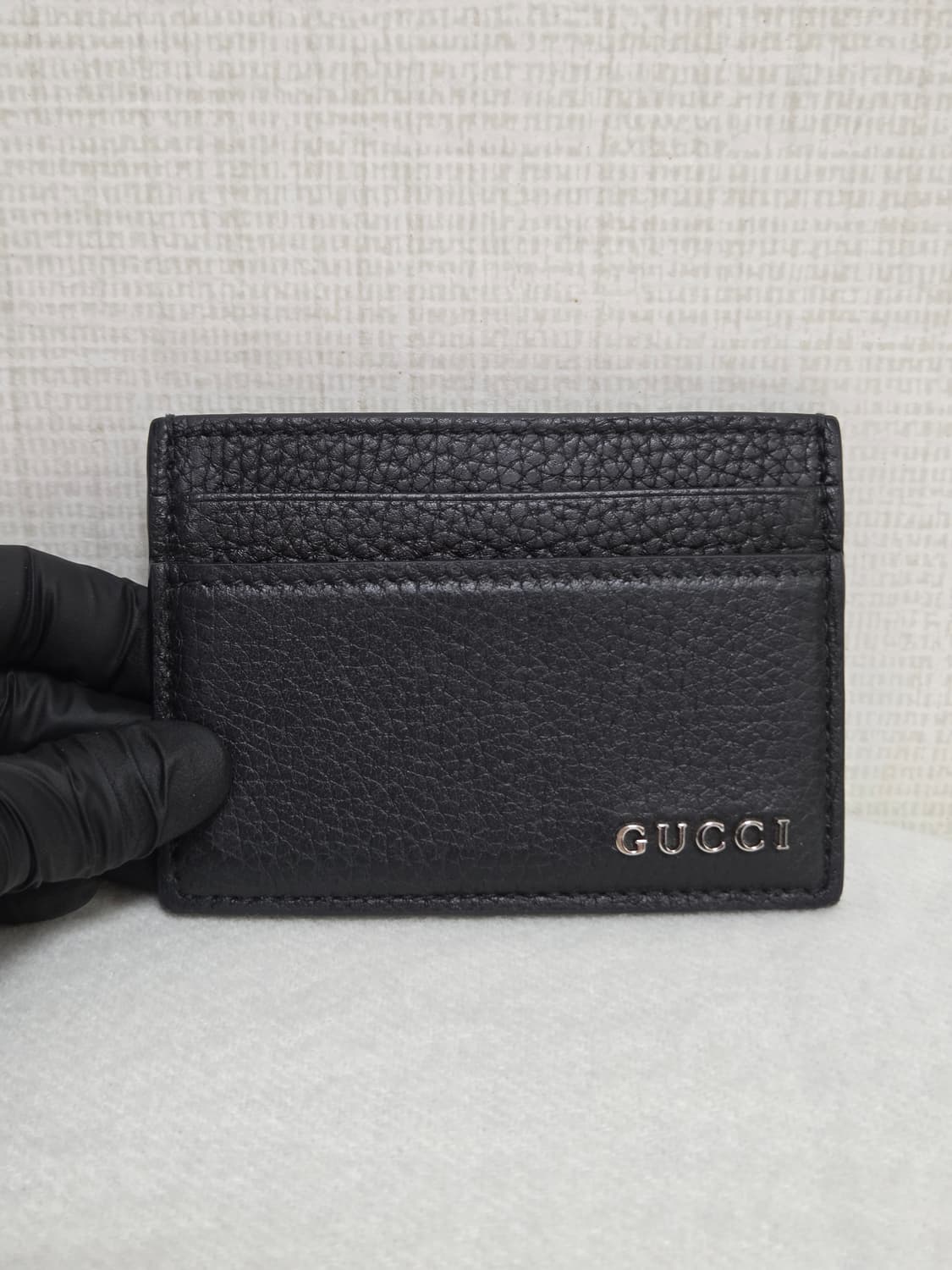 구찌 블랙 레더 카드지갑 / 25FW / 풀구성 상품이미지2