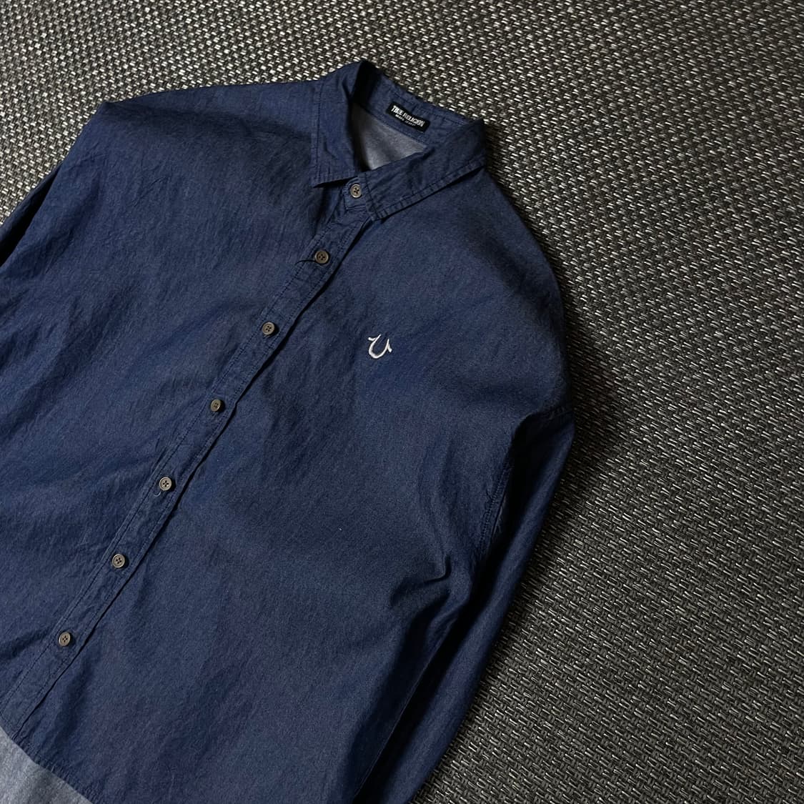 트루릴리젼 자수로고 중청 코튼 긴팔 셔츠 90 상품이미지4