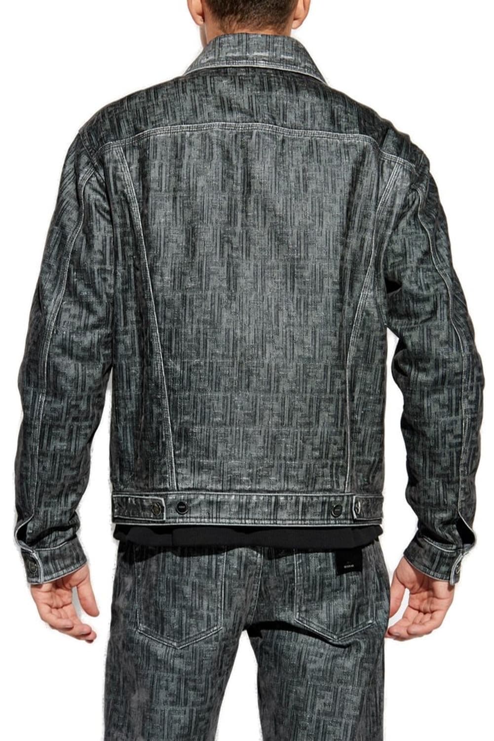 (S+ / 48) / 펜디 FF 자카드 블랙 데님 자켓 상품이미지7