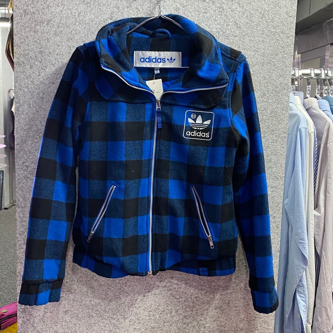 아디다스 파이어버드 체크 울 집업 b3376 상품이미지2