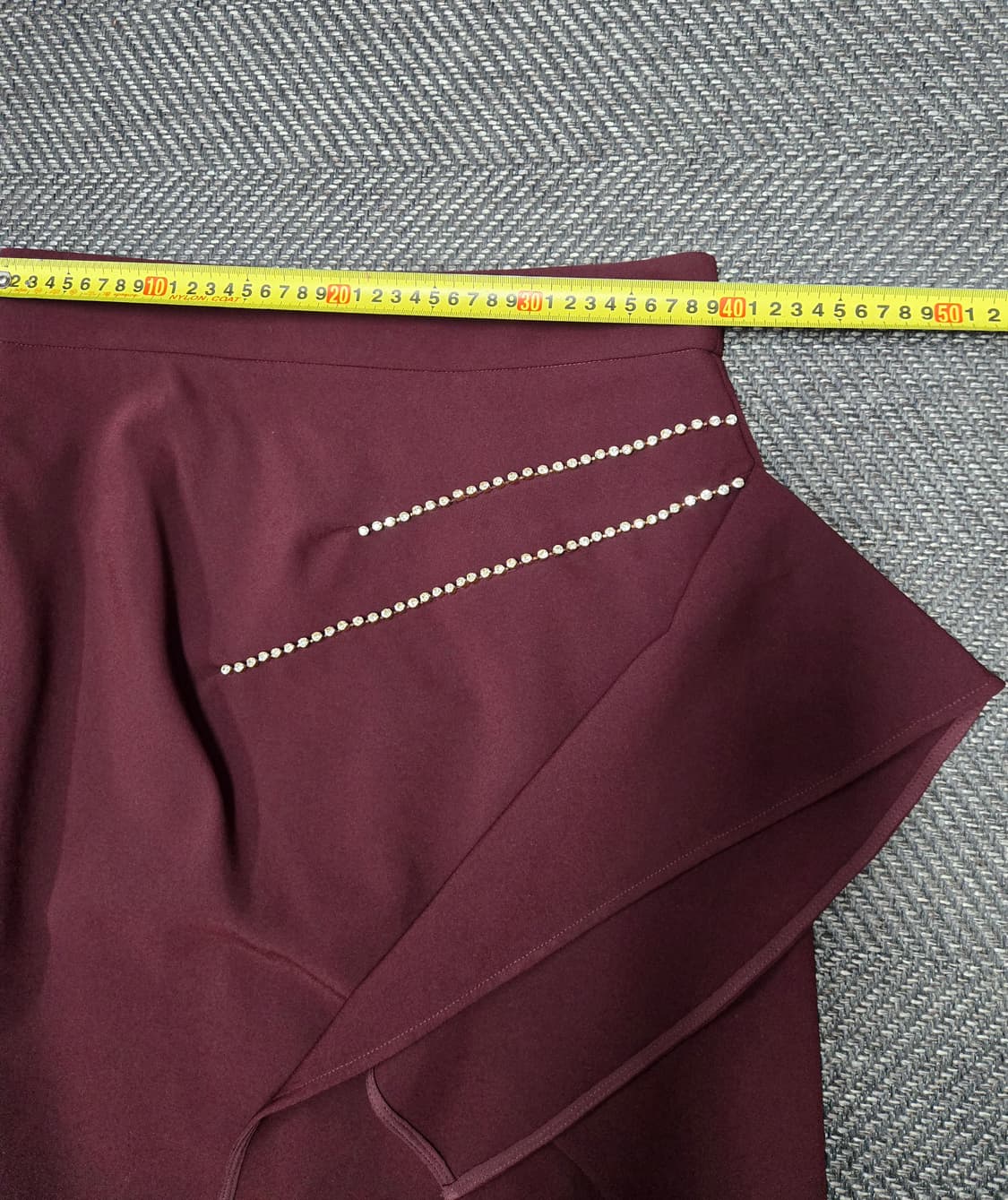 모조에스핀 버건디 스커트 상품이미지6