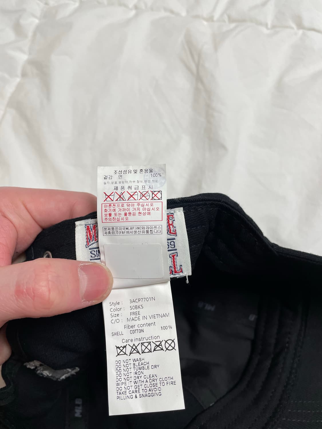 엠엘비 NY 뉴욕 양키스 볼캡 블랙 프리사이즈 상품이미지9