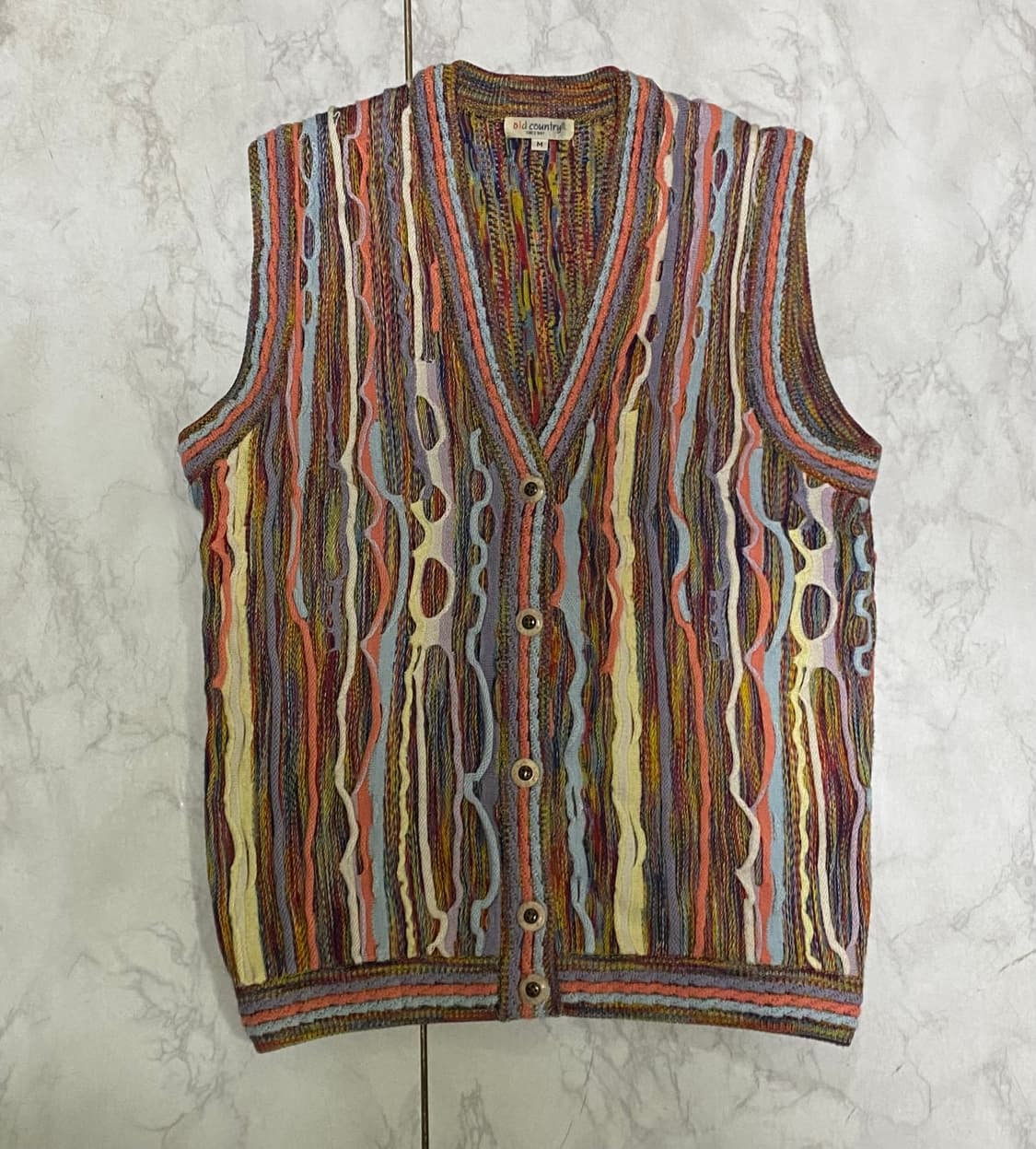 쿠지스타일 케이블 니트 조끼 베스트 사이즈 95 상품이미지1