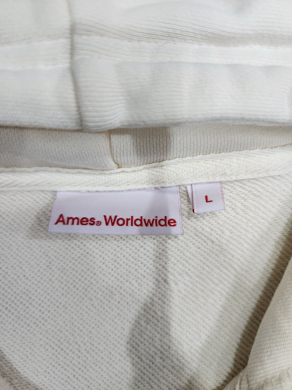 아메스 월드와이드 베이직로고 투웨이 후드집업 L 상품이미지6