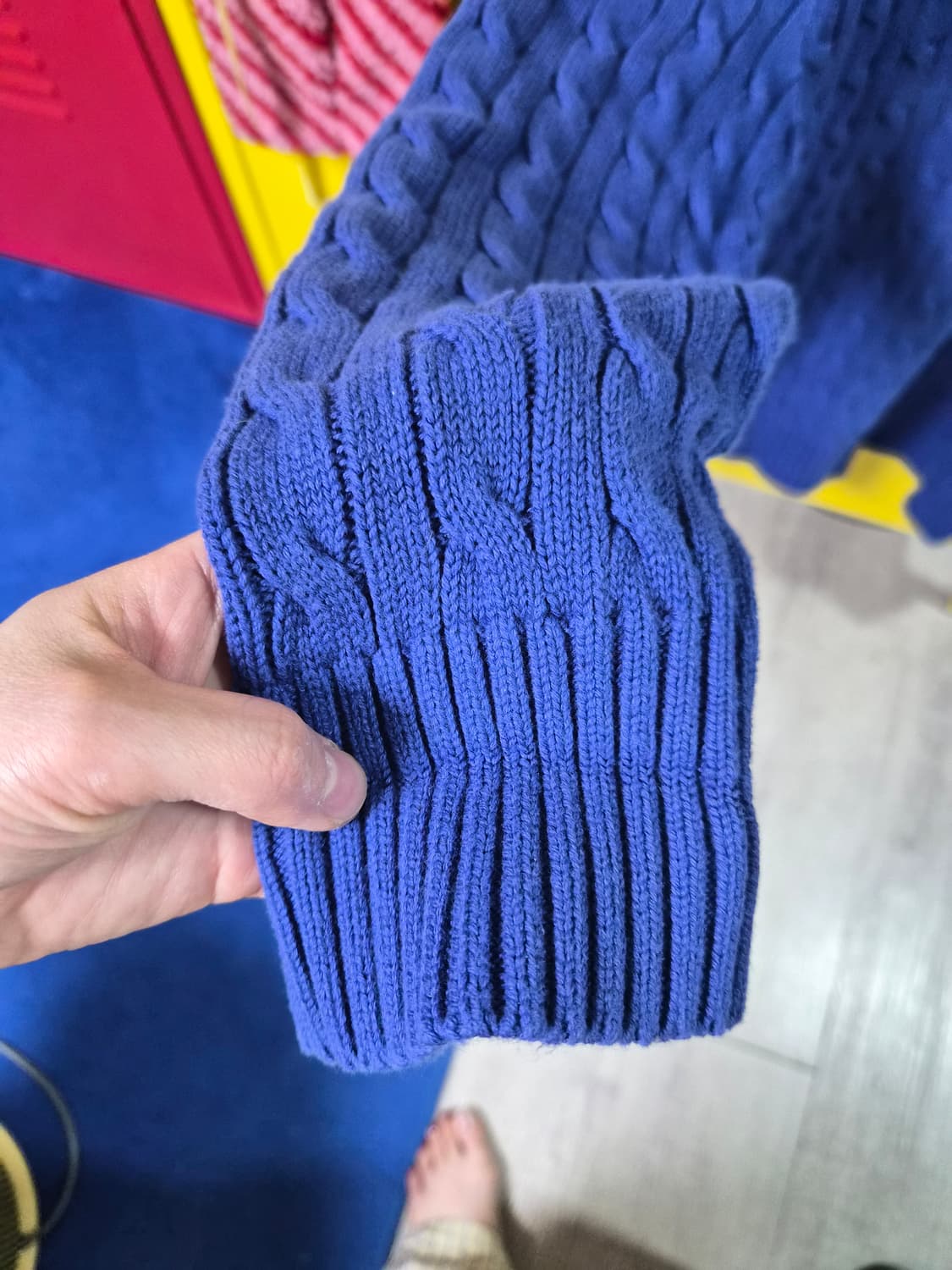 폴로 보이즈 케이블 니트 L (여성55) 상품이미지4