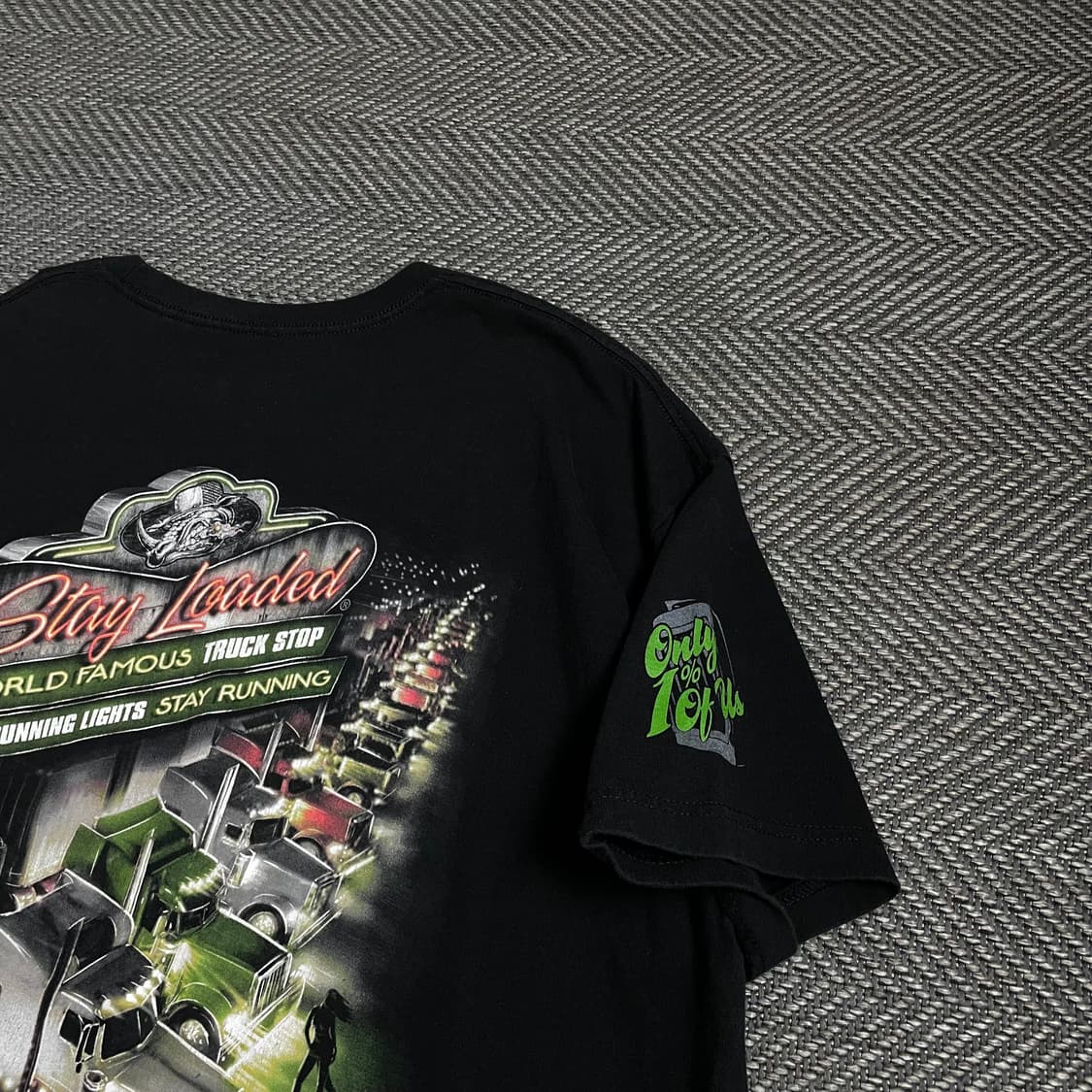 USA 빈티지 트럭 스탑 빅로고 반팔 티셔츠o 4876 상품이미지2