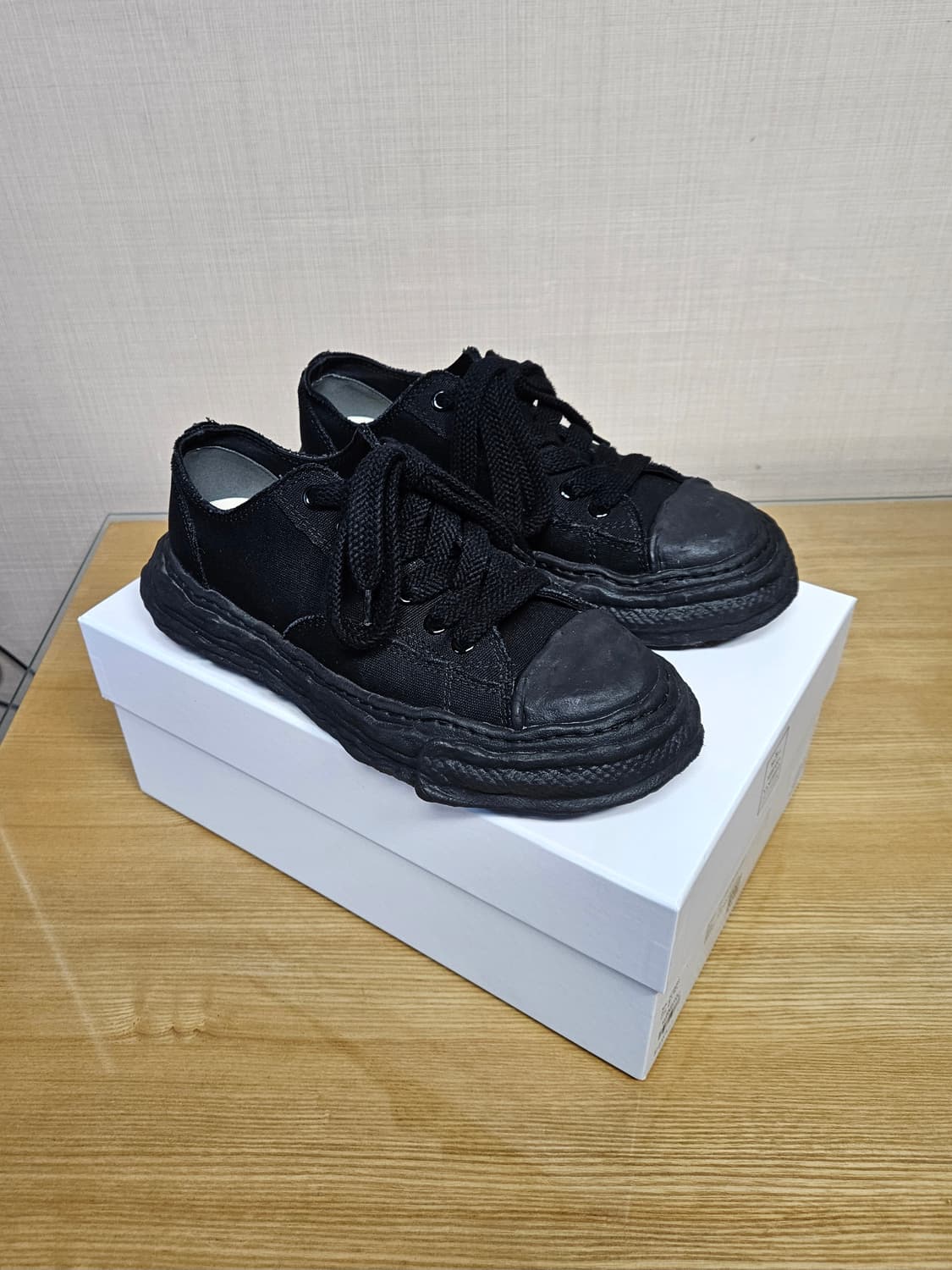 미하라야스히로 피터슨 OG 솔 캔버스 블랙 상품이미지1