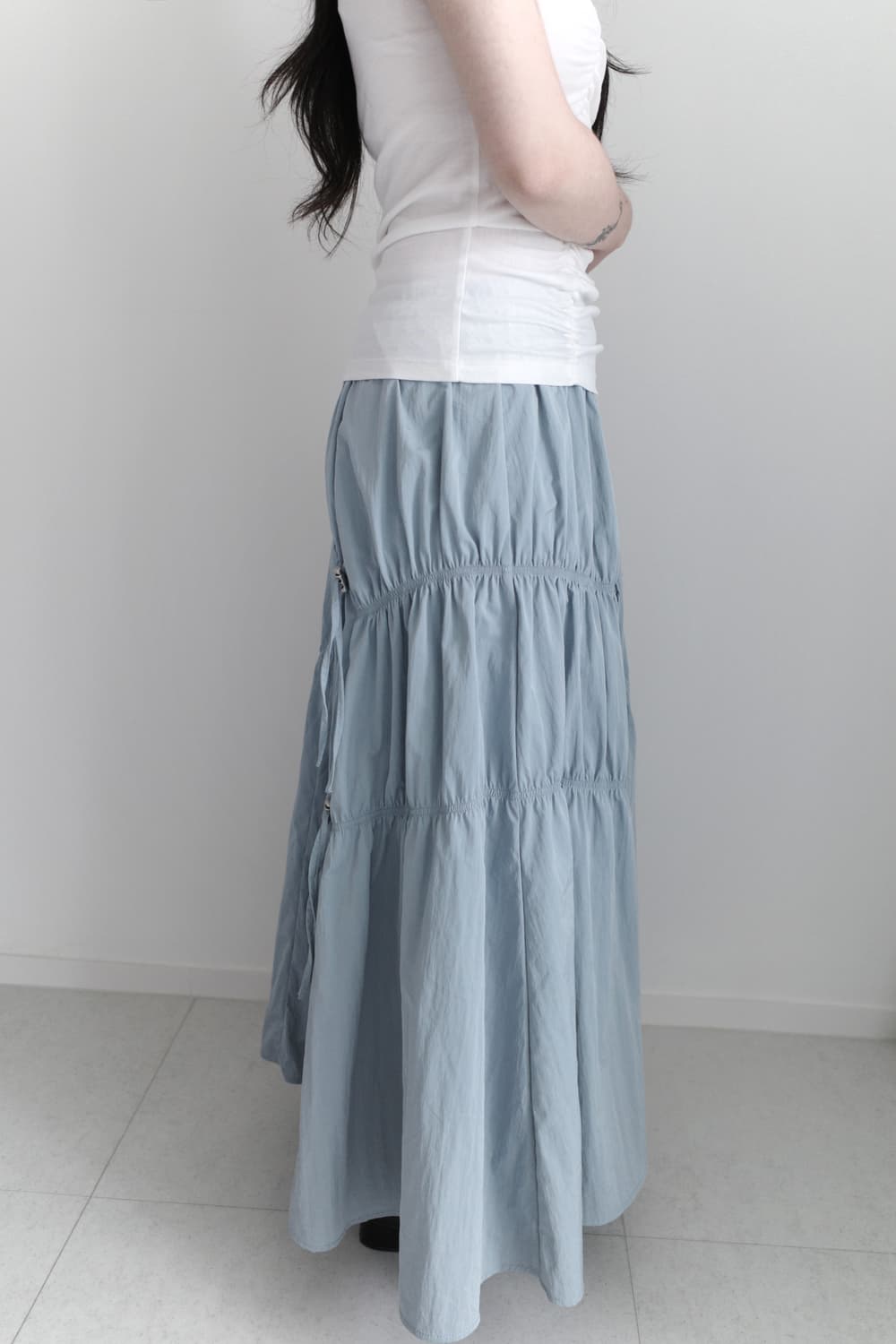 shirring string skirt 상품이미지7