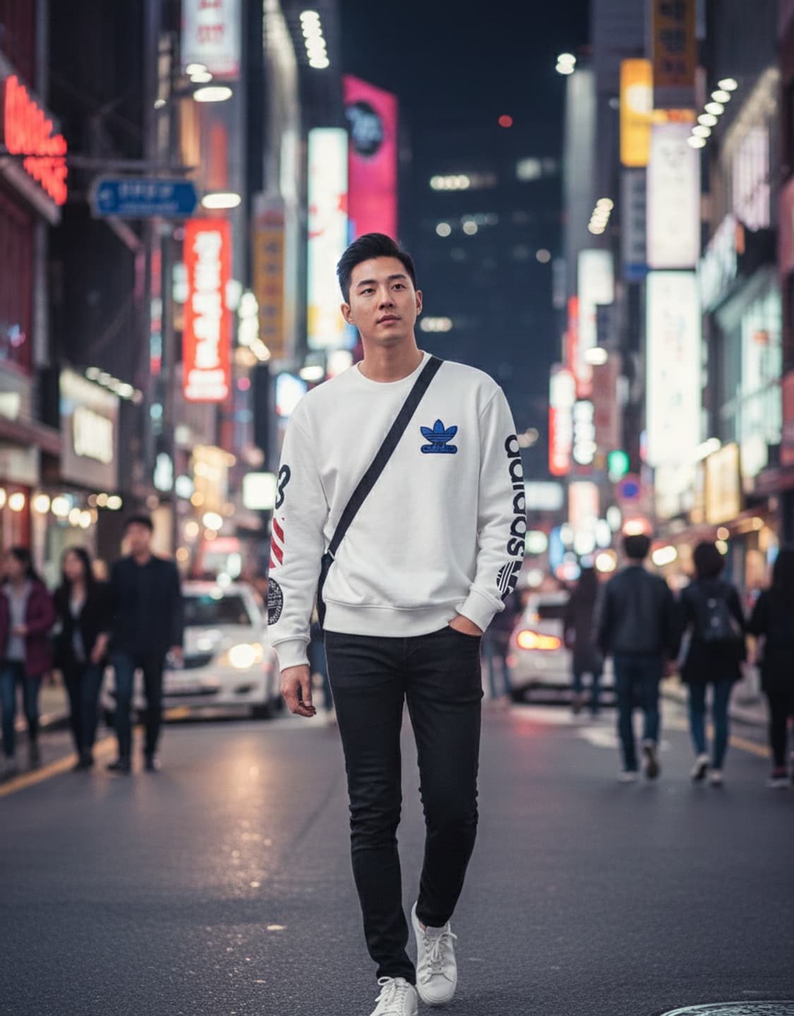 아디다스 불꽃 맨투맨 상품이미지2