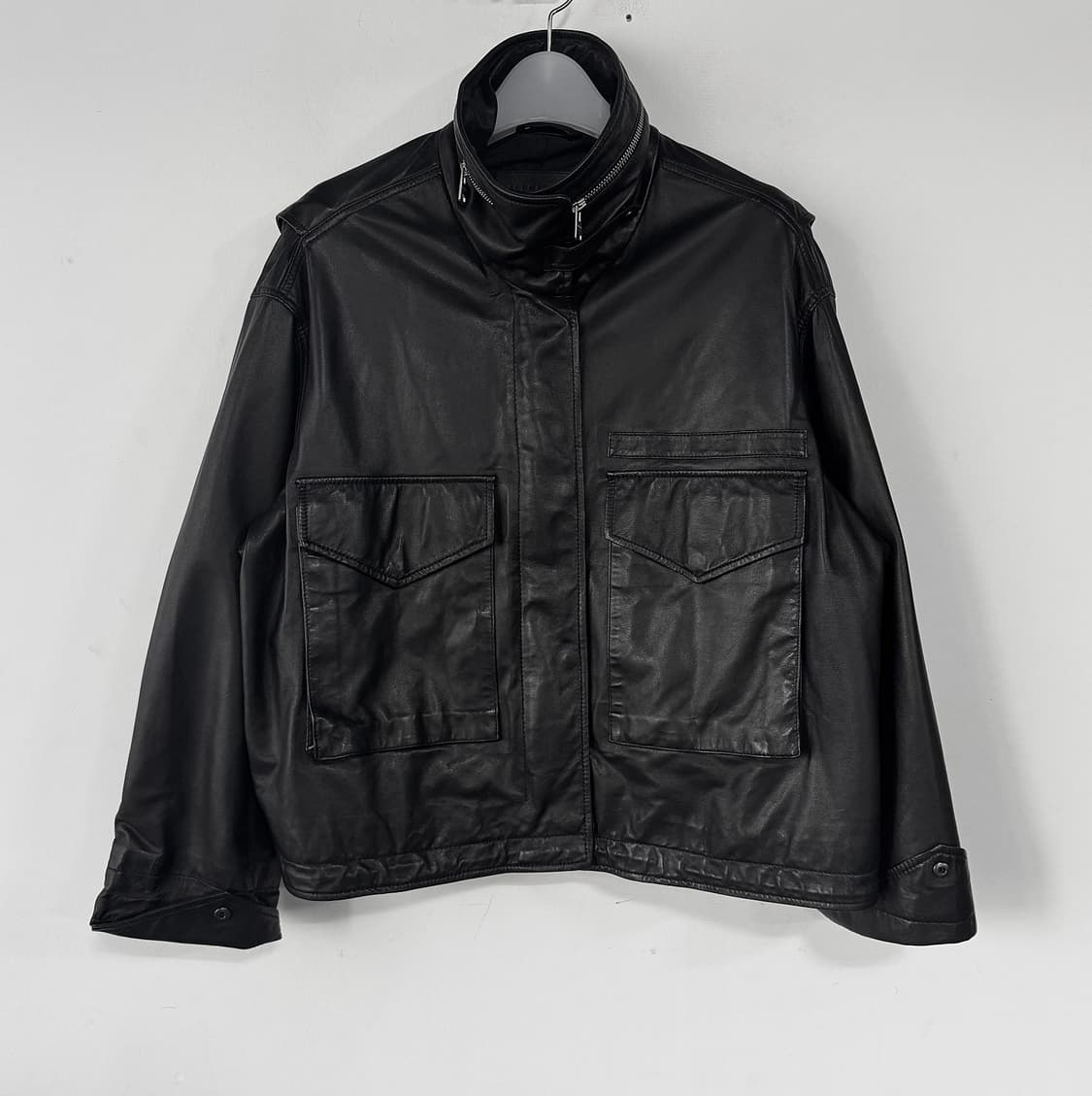 올세인츠 23 레더 크롭 자켓 상품이미지3