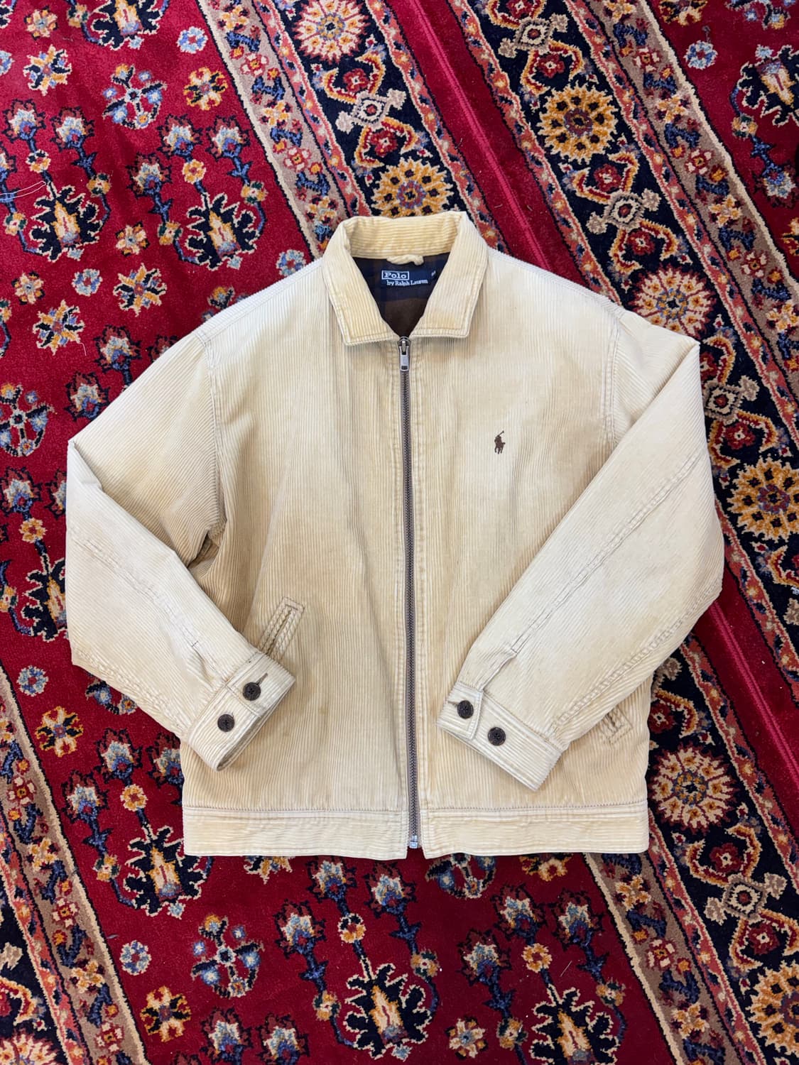 폴로 랄프로렌 코듀로이 블루종 베이지 국내 정품 상품이미지4