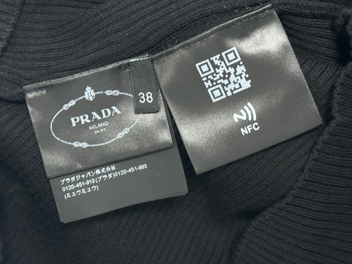 프라다 터틀넥 골지 심플 블랙 니트 상품이미지7