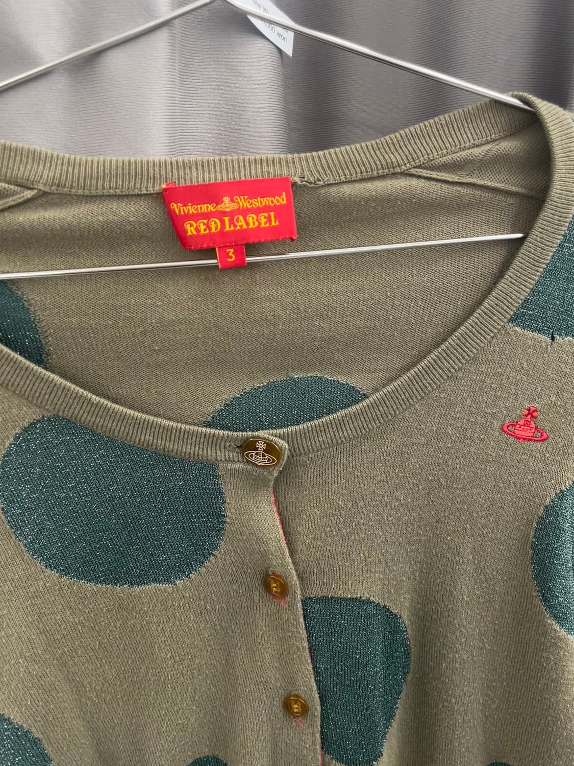 비비안웨스트우드 도트 가디건 상품이미지3