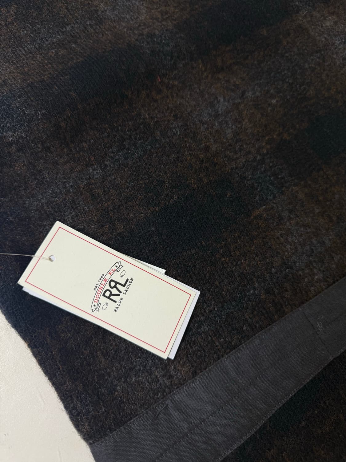 더블알엘 플래드 울 코튼 베스트 M 상품이미지4