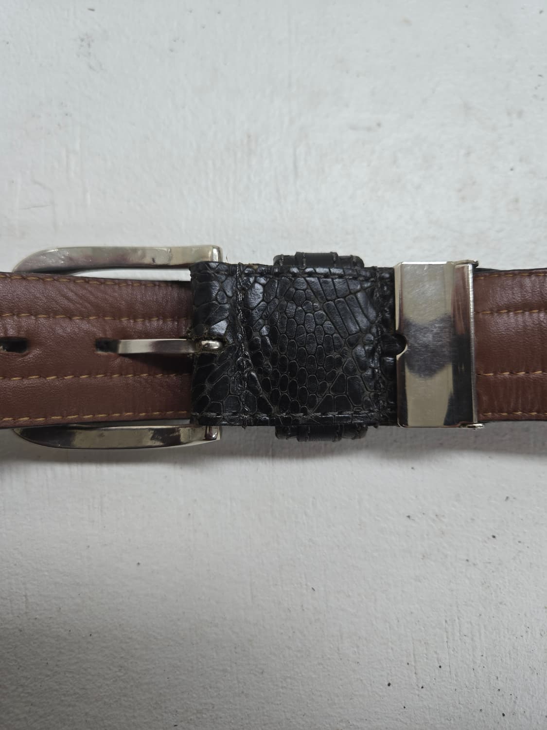 레오나드 블랙 가죽 벨트 상품이미지5