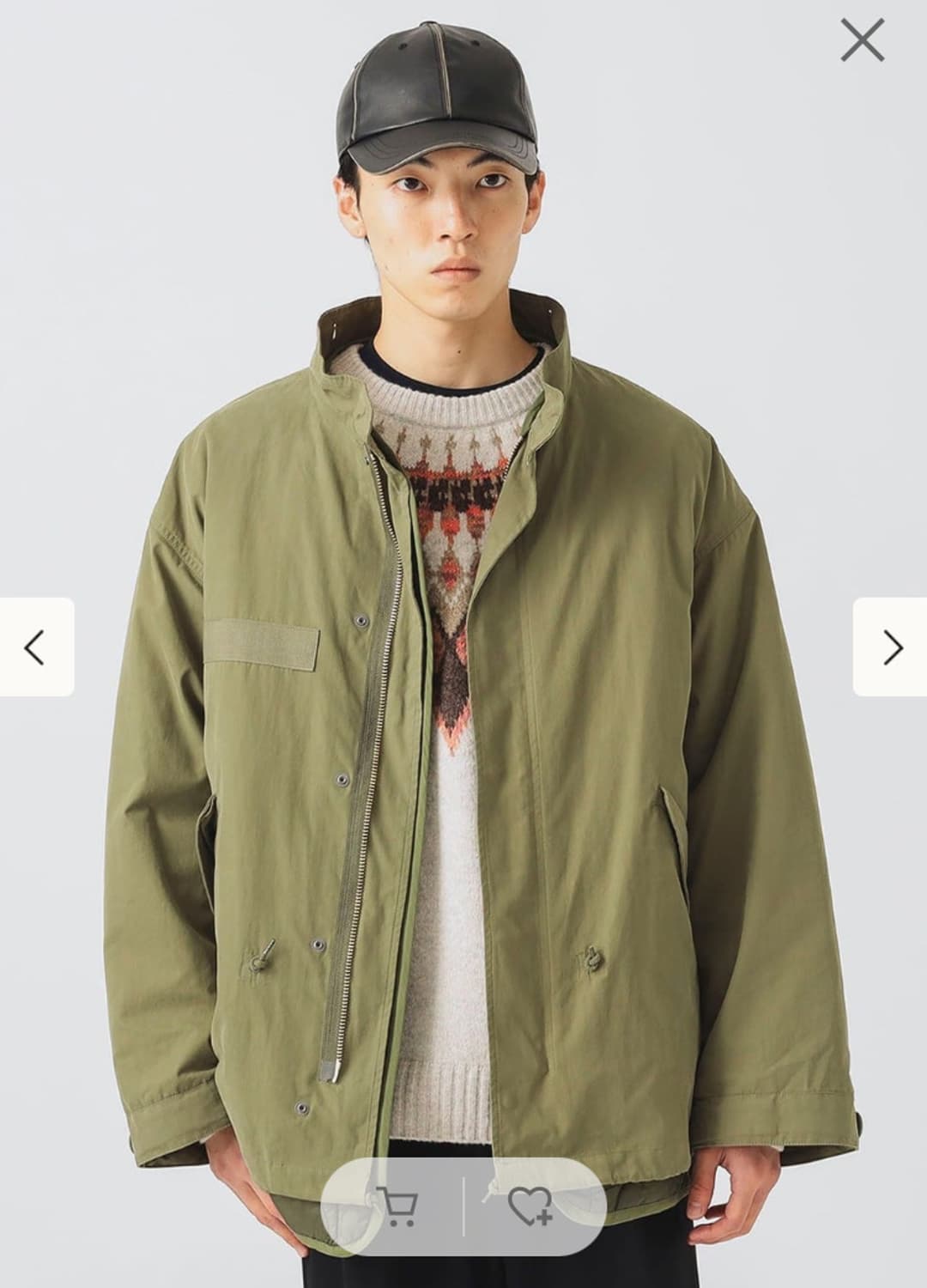 빔즈 숏 m65 올리브 L (내피 포함) 상품이미지1