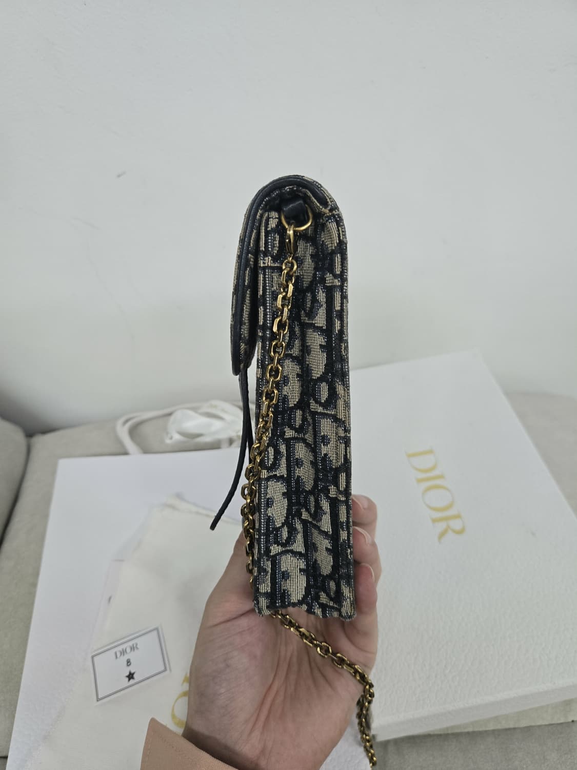 [보증서 정품]디올 오블리크 폰홀더백 숄더백 상품이미지4
