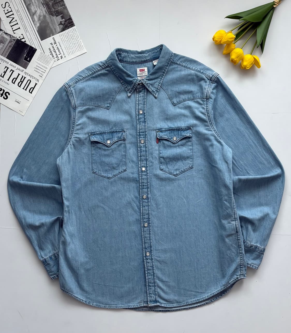 Levi's 리바이스 데님 웨스턴 셔츠 상품이미지2