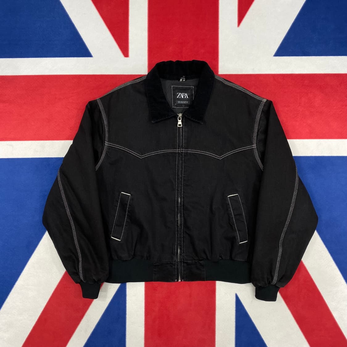 자라 누빔 워크자켓 M 실측 L -XL  상품이미지1