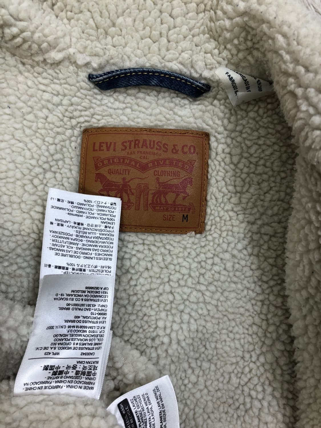 리바이스 쉐르파 데님 트러커 자켓/#2489 상품이미지6