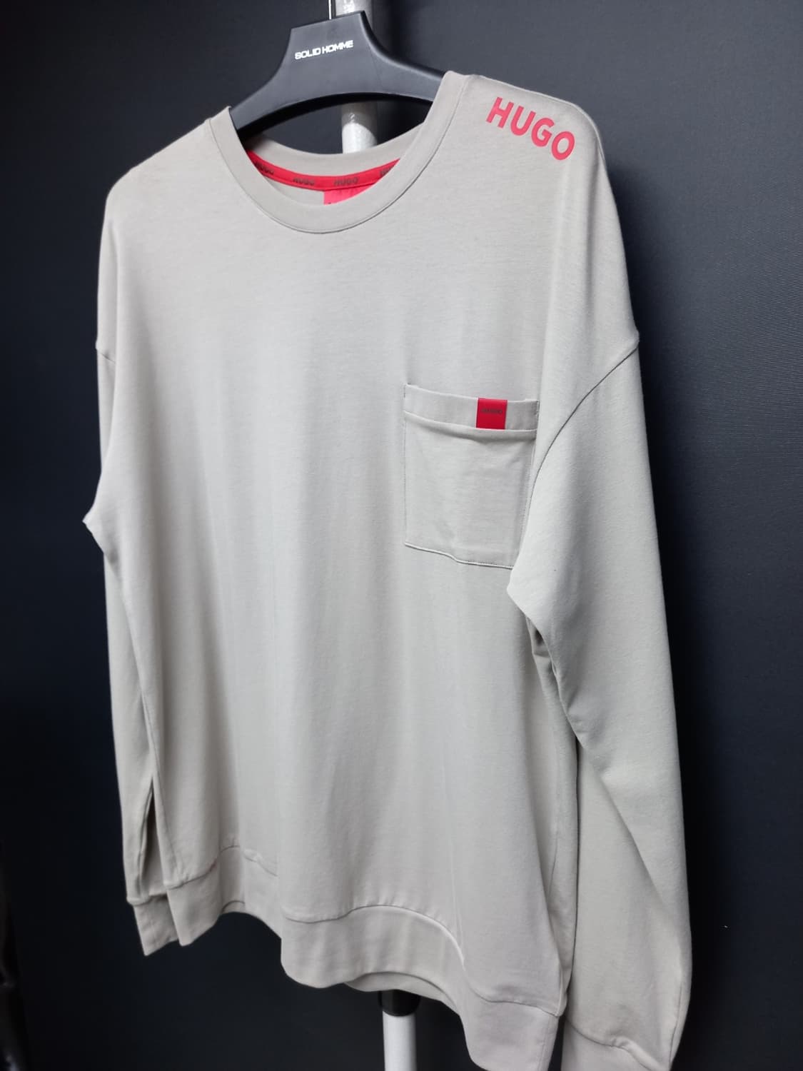 새 휴고 보스 남성 춘추 박시핏 티셔츠 90-100 상품이미지5