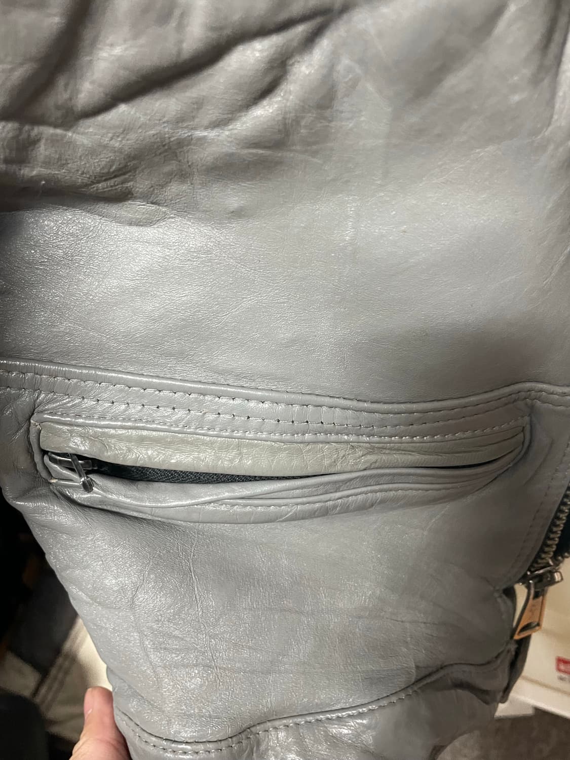 릭오웬스 맛 레더자켓 상품이미지4