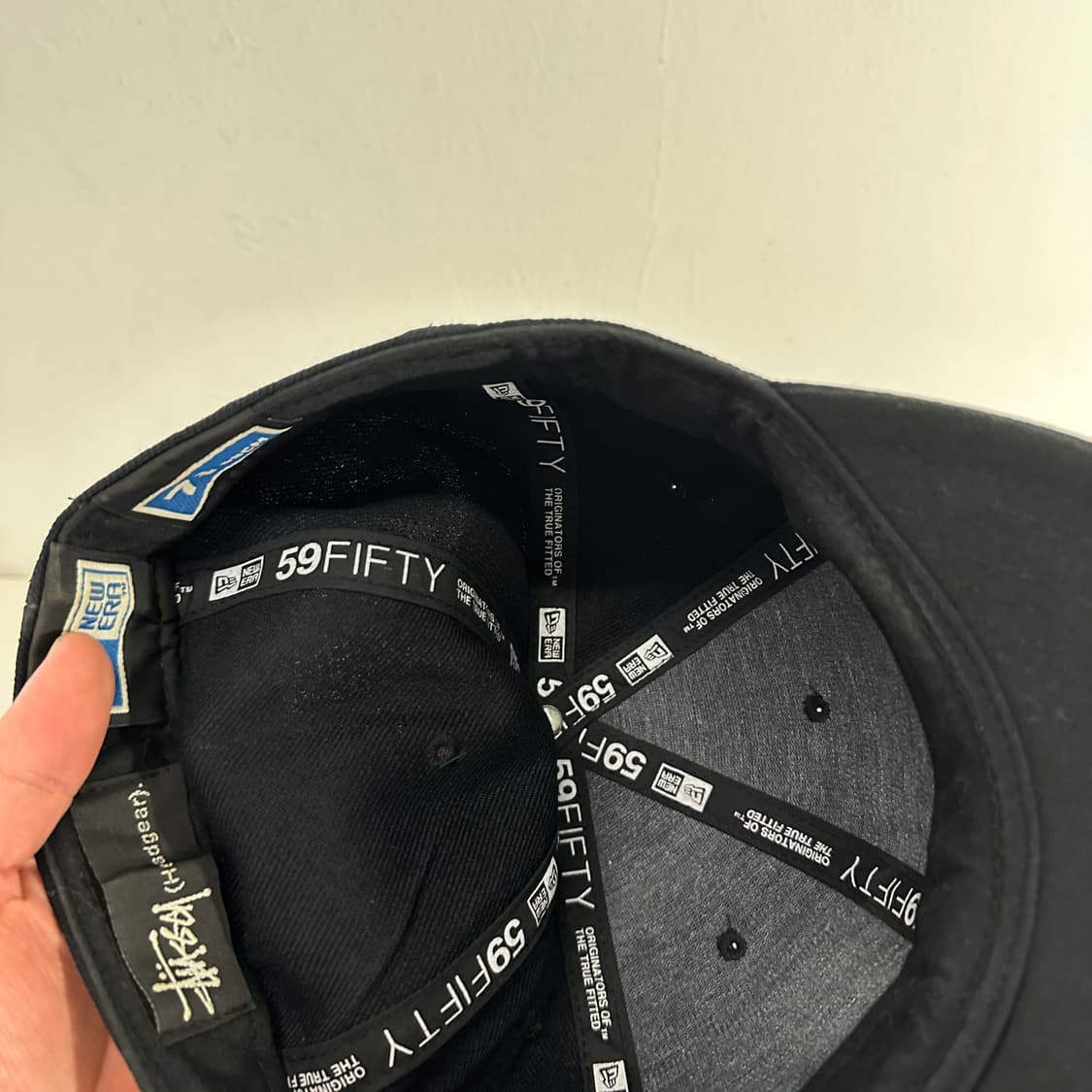 L 59CM 스투시 X 뉴에라 블랙 스냅백 상품이미지5