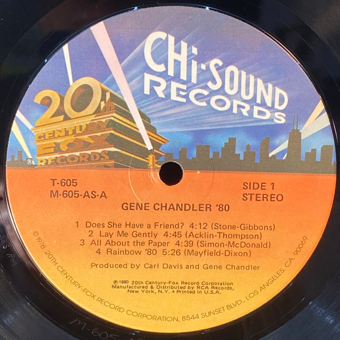 (중고LP-소울/디스코) Gene Chandler -'80 상품이미지4