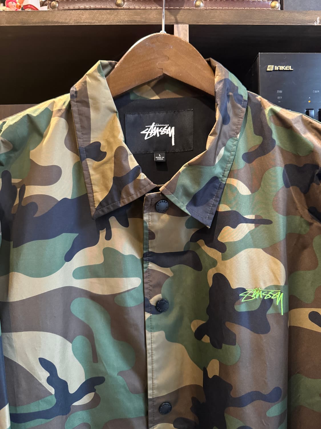 스투시 우드랜드 카모 코치자켓 L(XL) 상품이미지3