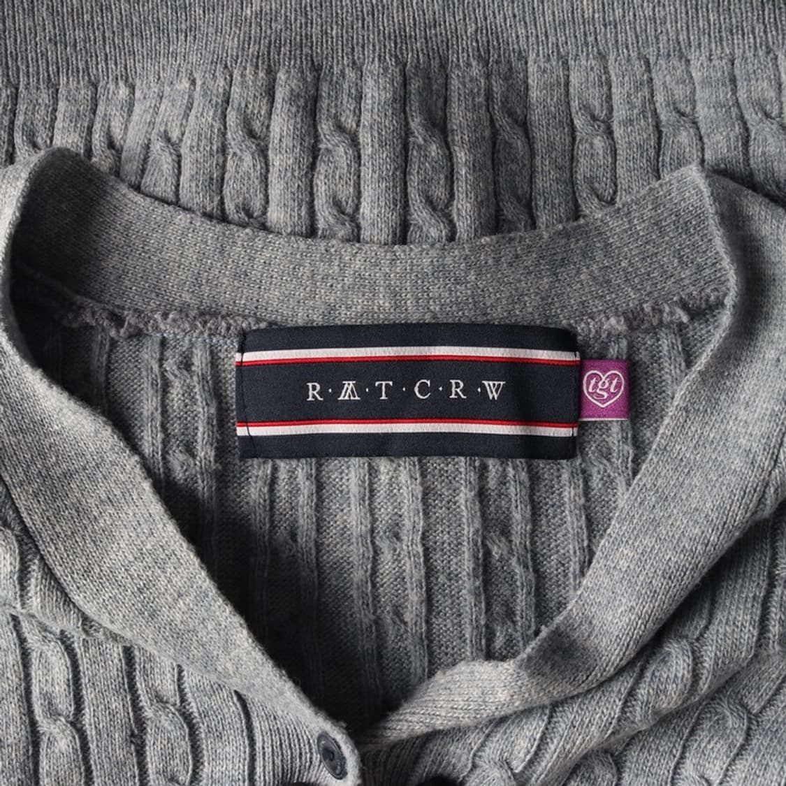 로맨틱크라운 x 타게토 콜라보 케이블 니트 가디건 F 상품이미지6