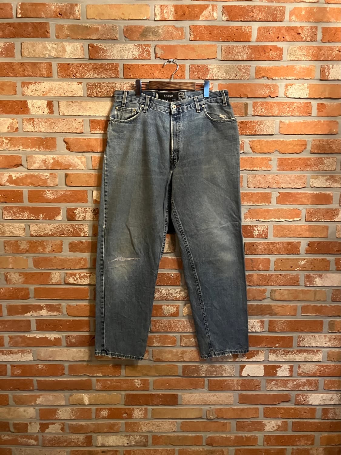 90s USA 빈티지 리바이스 실버탭 루즈핏 데님 팬츠 상품이미지1