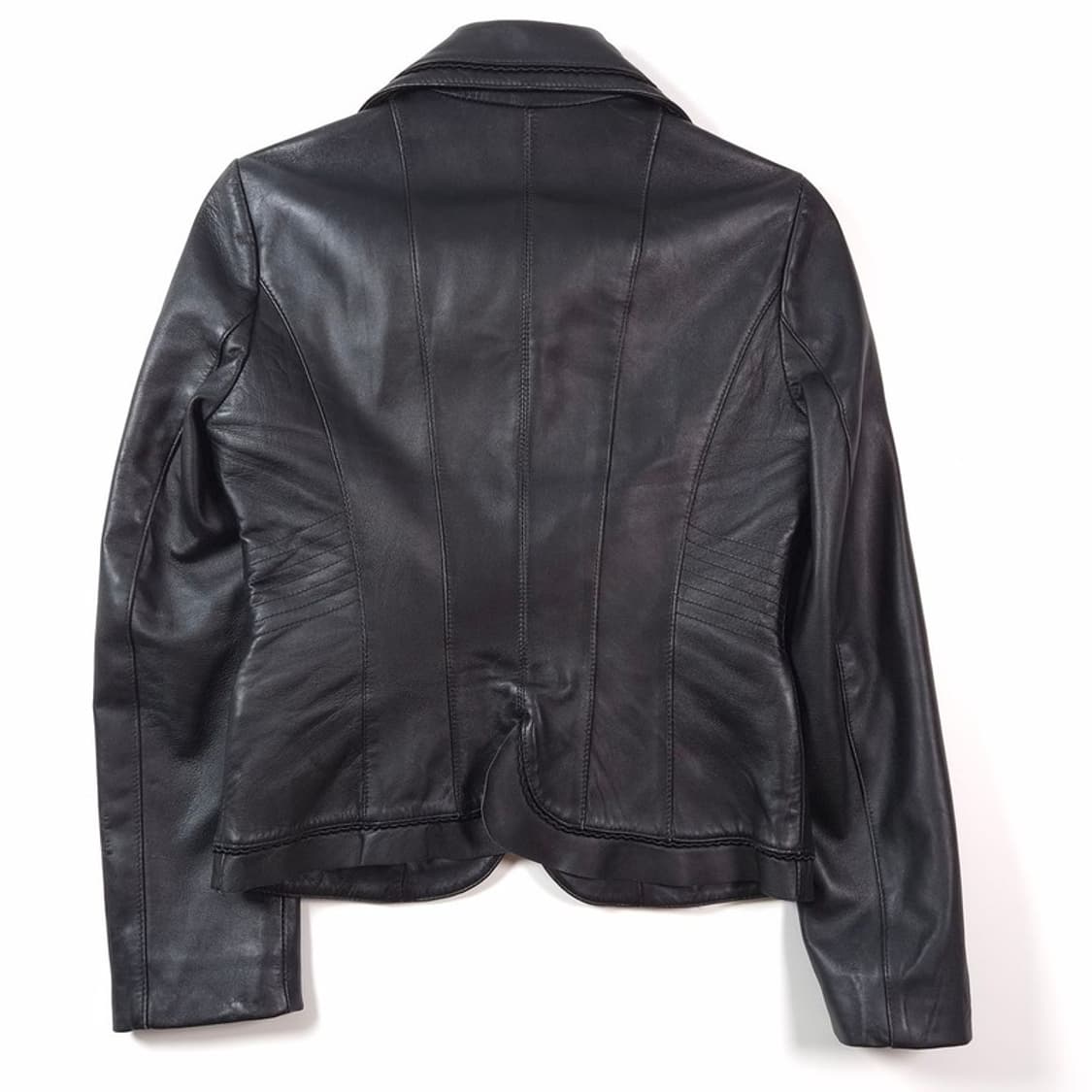 it MICHAA 리얼 램스킨 싱글 버튼 가죽 자켓 상품이미지2